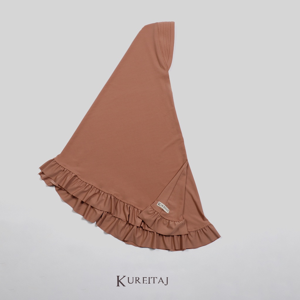 Hijab Instant Jilbab Bergo Khimar Rampel Bergo Polos Bergo Menutup Dada Jilbab Rumah dan Pergi Kureitaj SOFT PED