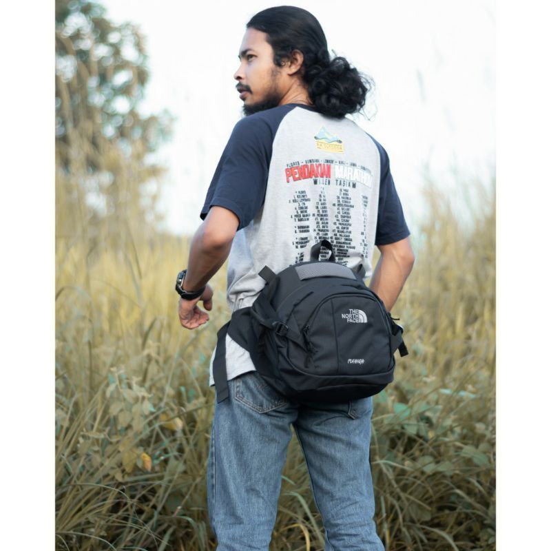 Tas waistbag TNF ukuran besar simpel Tas selempang