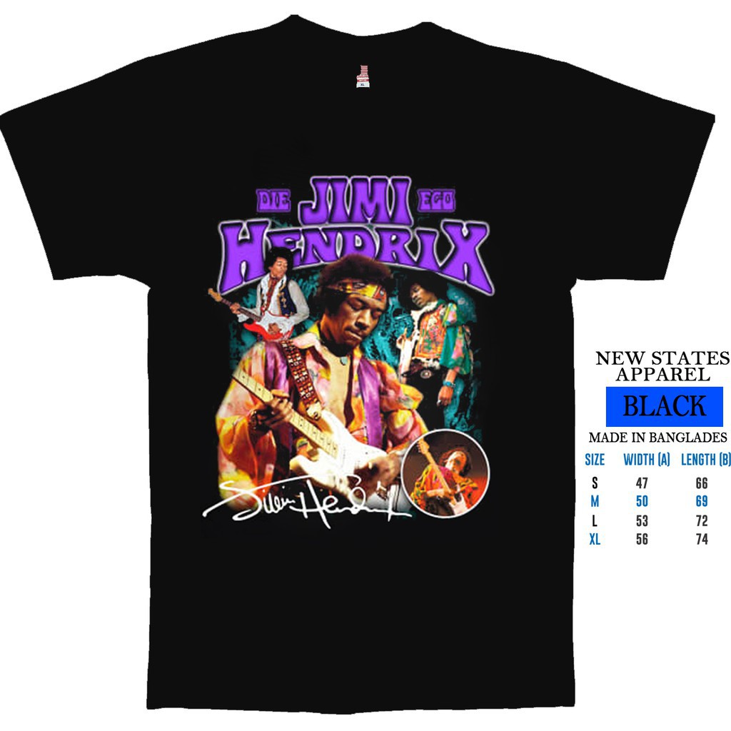 DIE JIMI EGO HENDRIX TSHIRT KAOS VINTAGE