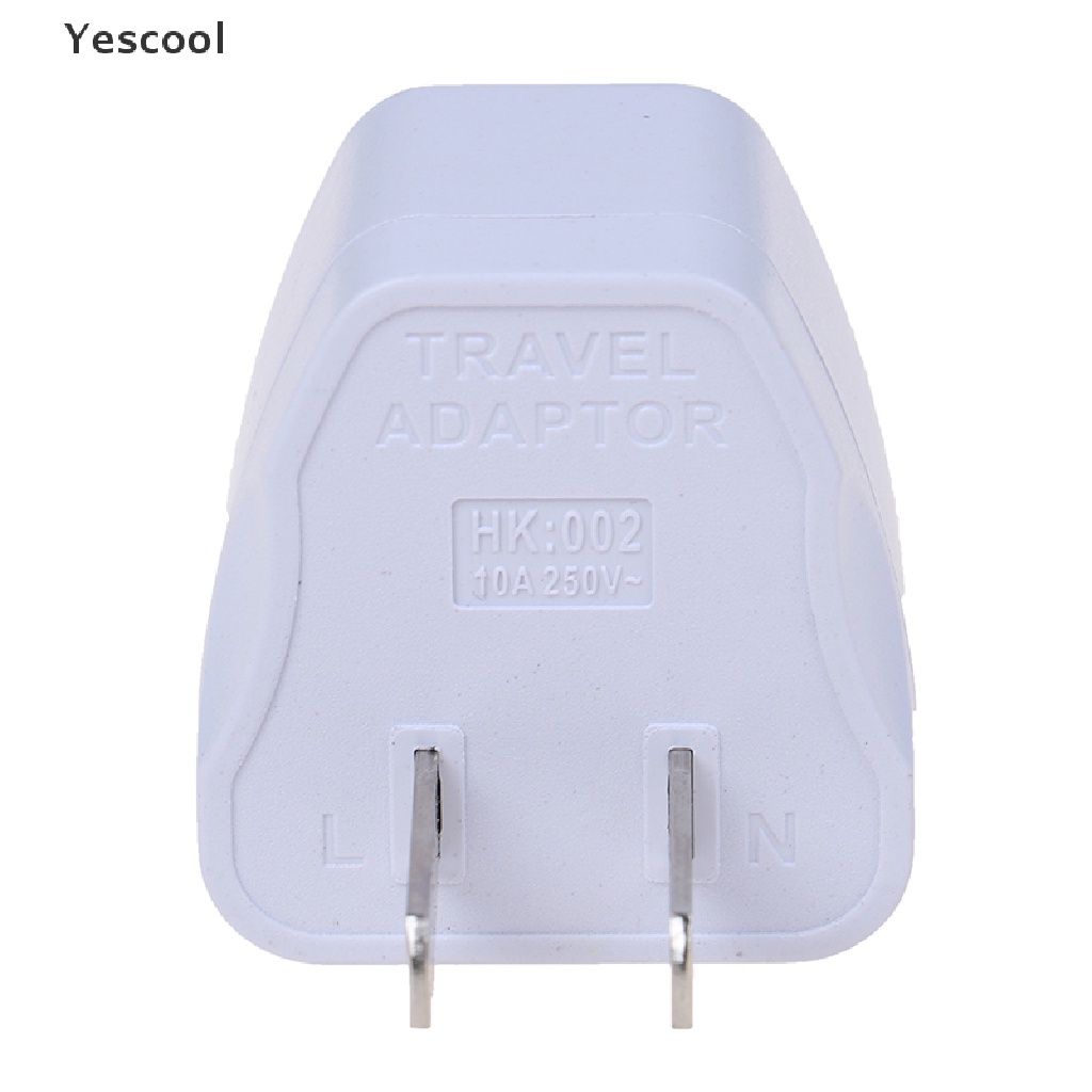 Yescool Adapter Konverter Outlet Power Plug Euukau Ke US USA AC Universal Untuk Travel