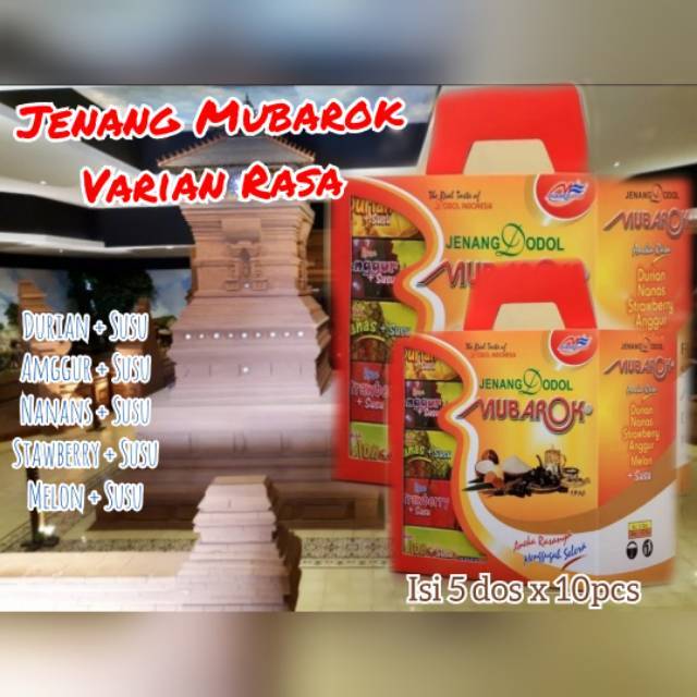 

Jenang Dodol Mubarok Kudus Asli Rasa Varian 1.200 gram