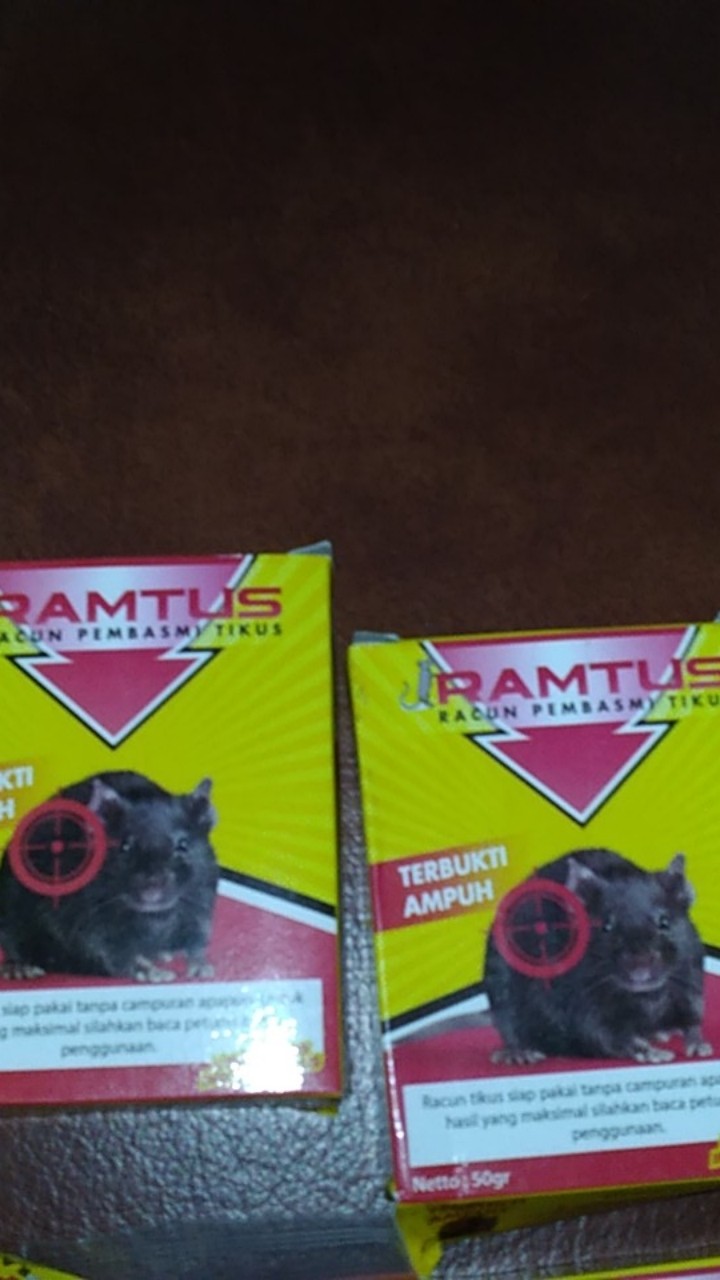 Racun Tikus Ramtus Asli Alami Mati Kering Tidak Bau Pembasmi Pengusir Tikus Super Paling Ampuh 1pack