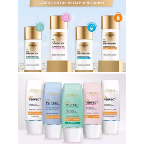 TERMURAH BS COD LOREAL L'OREAL UV MATTE PERFECT SUNSCREEN SUNBLOCK TABIR SURYA SPF 50