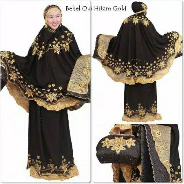 BAYAR DI TEMPAT(COD)/MUKENA BEHEL OKI ORI/MUKENA HANTARAN/MUKENA MEWAH/MUKENA DEWASA BORDIR TASIK