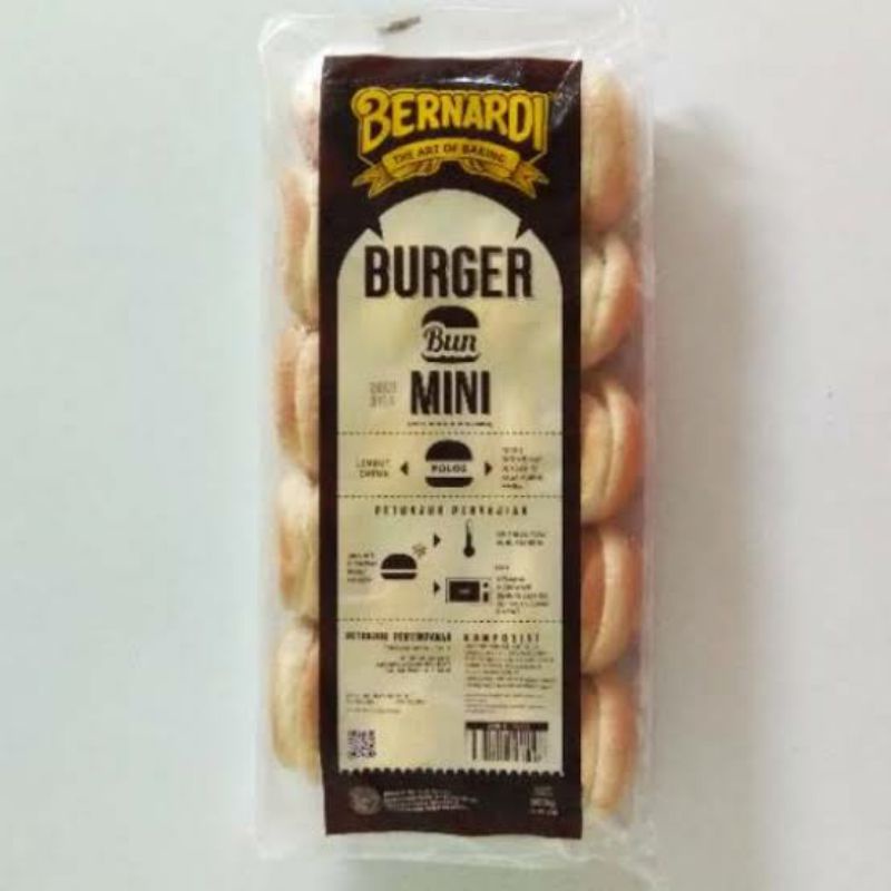 

Bernardi Roti Mini Burger Polos / Mini Bun Polos / Roti Burger Mini | isi 20 biji