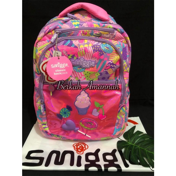 Smiggle Far Away Backpack Candy Ori/Tas Anak Perempuan Bagus