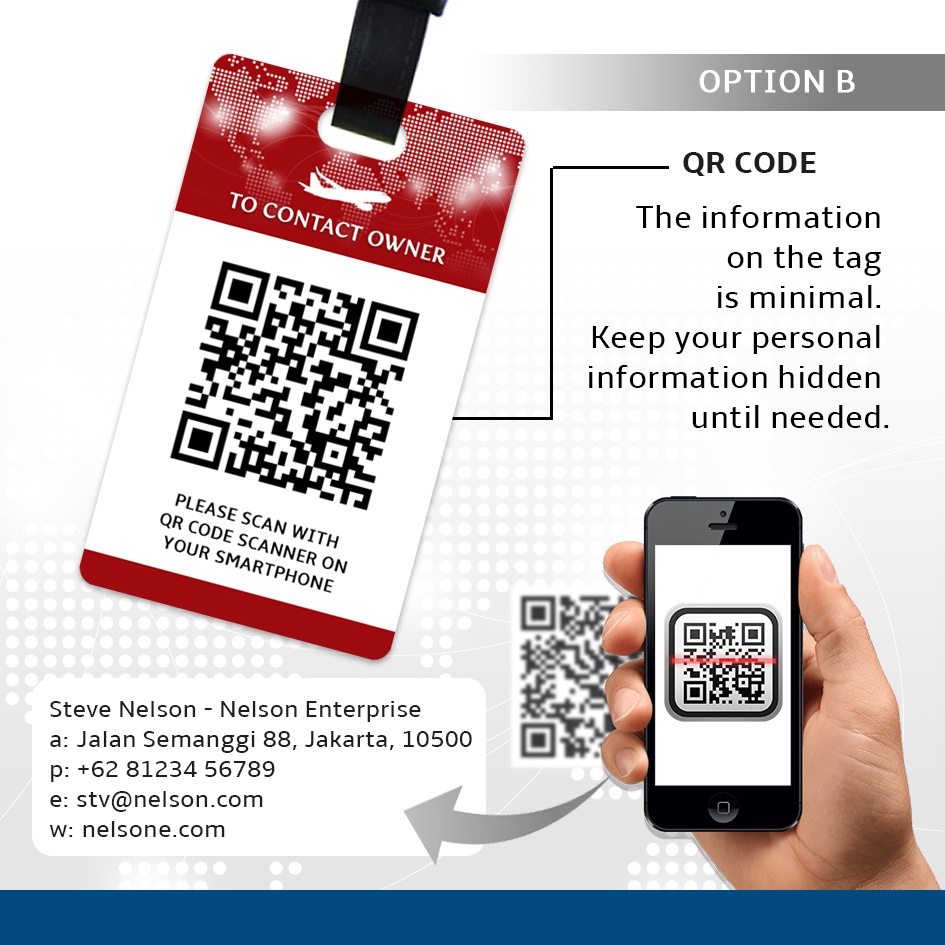 Luggage Tag Gantungan Tas Travel Custom Akrilik Bagtag Frequent Flyer Koper