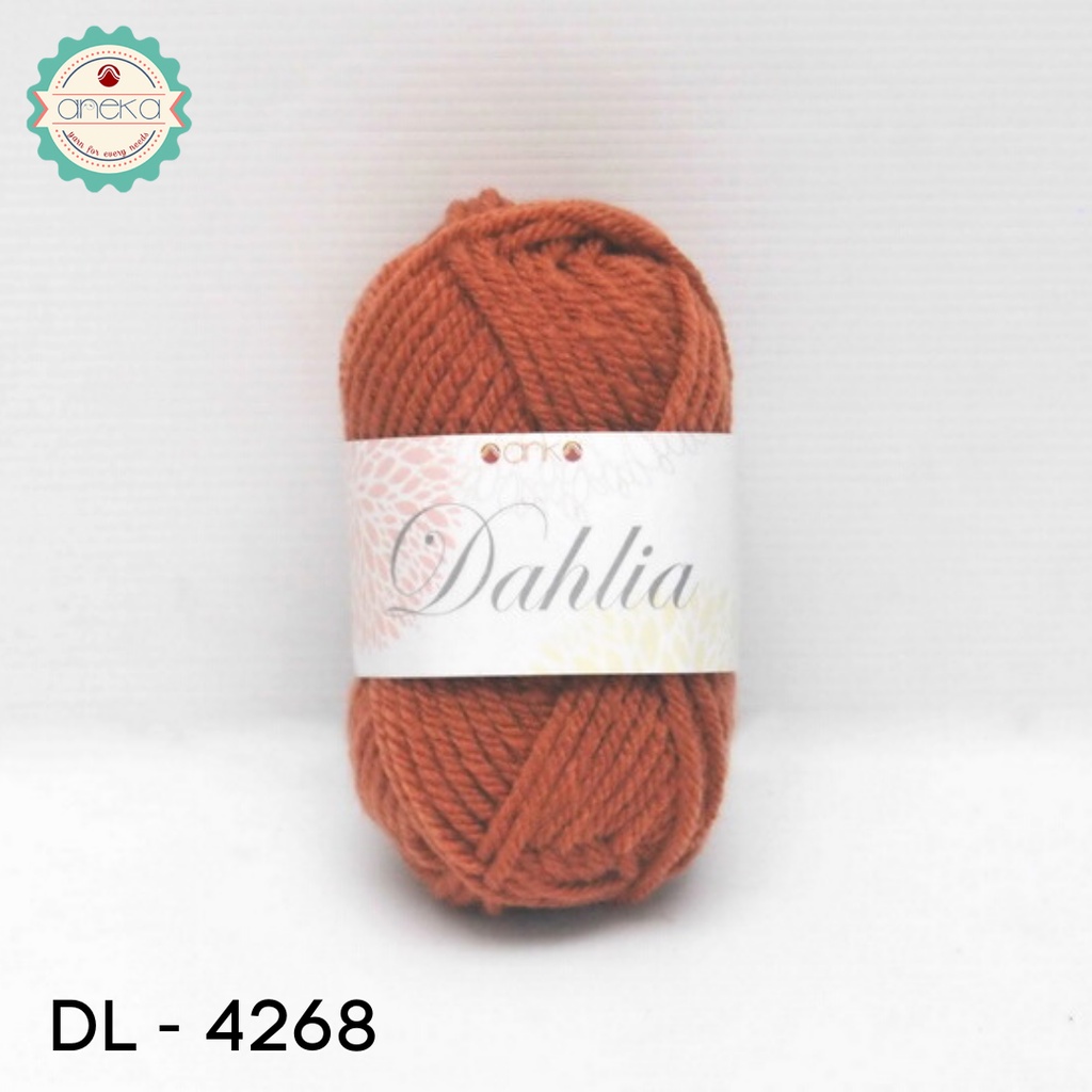 Benang Rajut Karpet Dahlia / Carpet Yarn - 4268 ( Coklat )