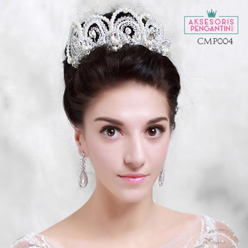 [READY STOCK] CROWN MAHKOTA WEDDING AKSESORIS RAMBUT HEADPIECE PENGANTIN CMP004