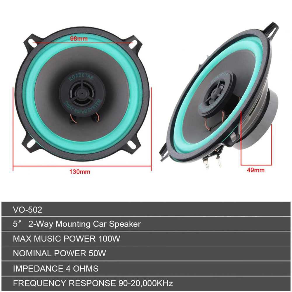 Terbaik Speaker Subwoofer Mobil HiFi 4 5 6 6.5 In Inch 60 100 140 160 400 500 Watt Spiker Audio