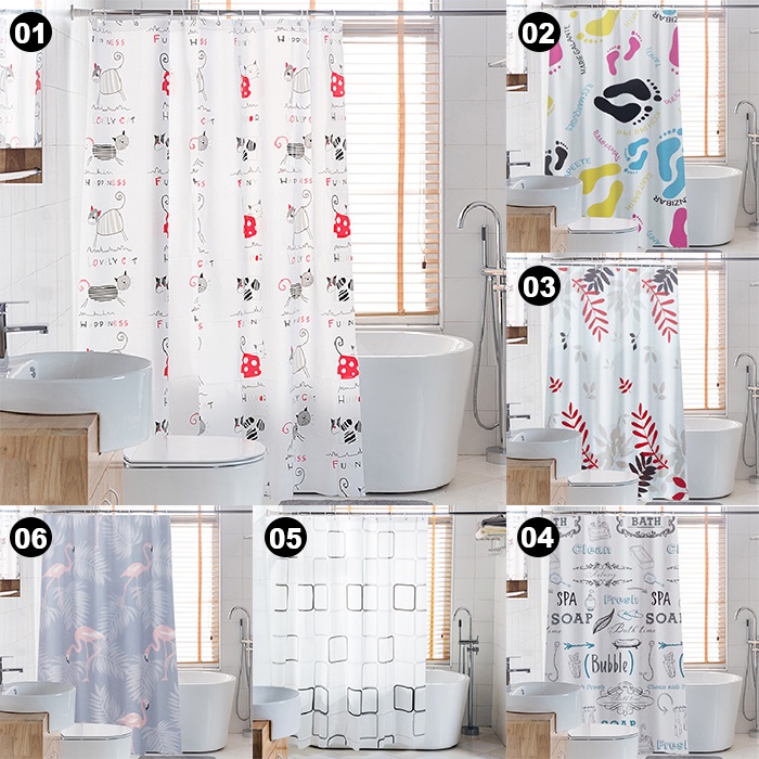 Tirai Kamar Mandi Shower Curtain