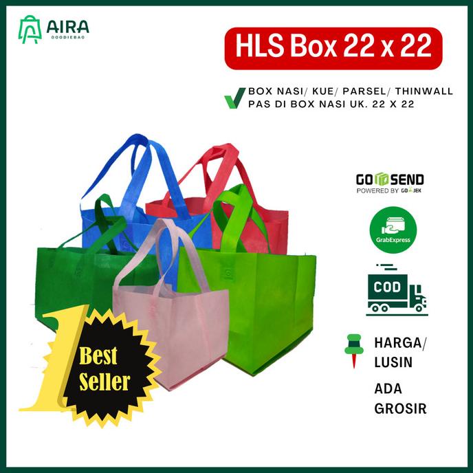 

Buruan beli] Handle lipat samping box 22 x 22/ tas hajatan/spunbond