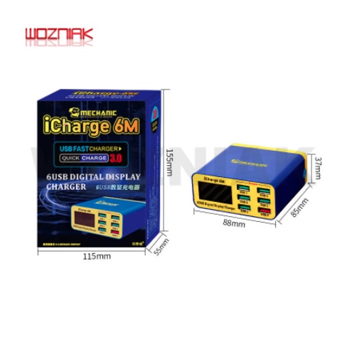 SUPER CHARGER MECHANIC  USB Interfaces Quick Charger LCD iCharger 6M