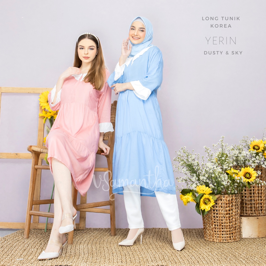 Long Tunik Korea Yerin / Tunik Muslim Korea