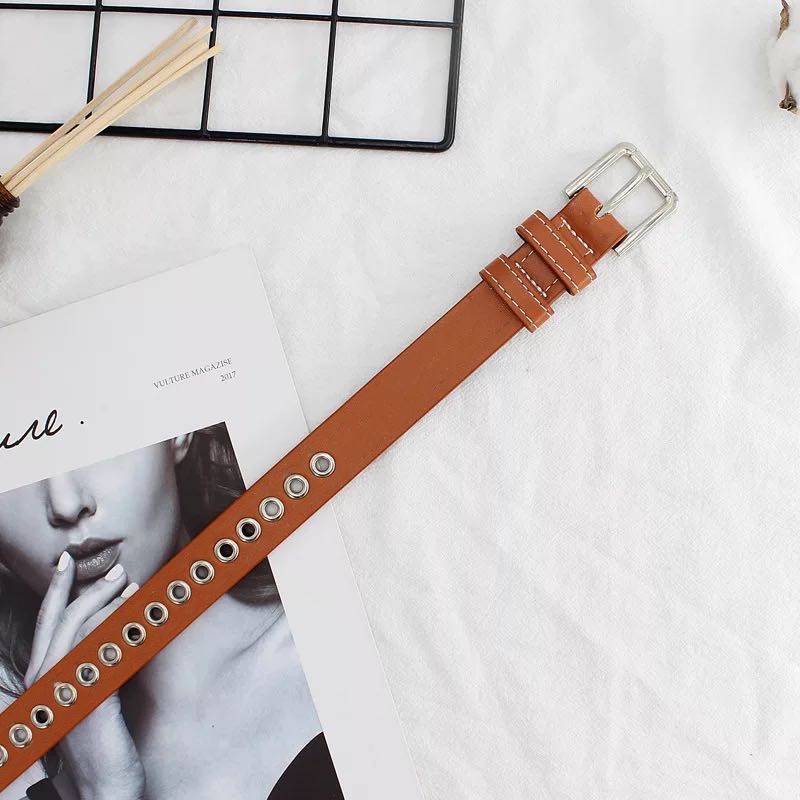 Ikat Pinggang Kulit Pu Lembut Casual Untuk Wanita/ Ikat Pinggang Casual Wanita PU Fashion Wanita