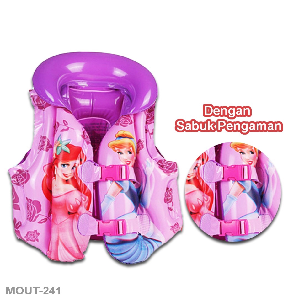 Mainan anak pelampung rompi renang karakter SWIM VEST 24 INCH