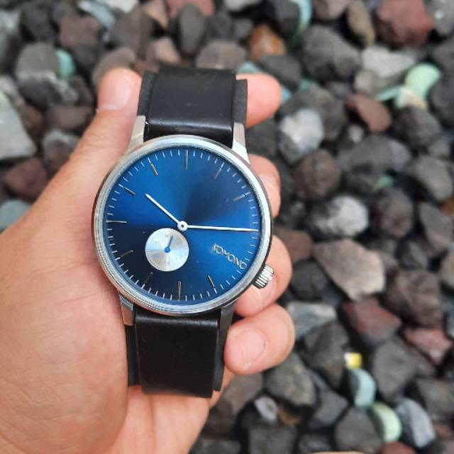 Komono Winston Sub Silver blue With strap Black