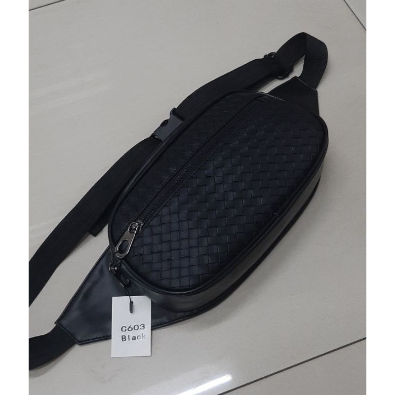 TAS MODEL PINGGANG WAISTBAG TAS LEATHER MODEL BOTTEGA C603 IMPORT TAS PRIA/WANITA