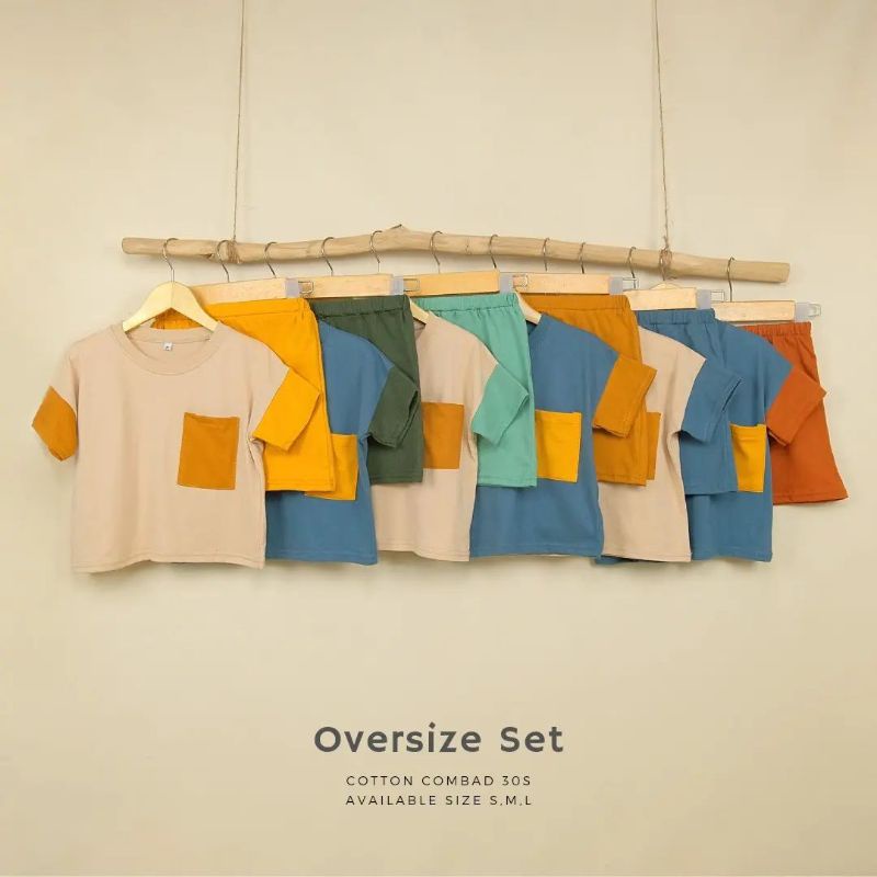 setelan oversize unisex 1-6tahun | setelan anak perempuan