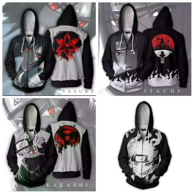 Jaket naruto anbu kakashi 3D fullprint