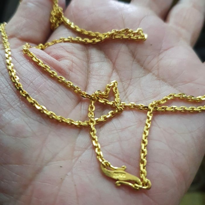 Kalung Emas Asli Polos Nori 99% 99 24K 24 Karat 10Gram 10 Gram 10Gr 014