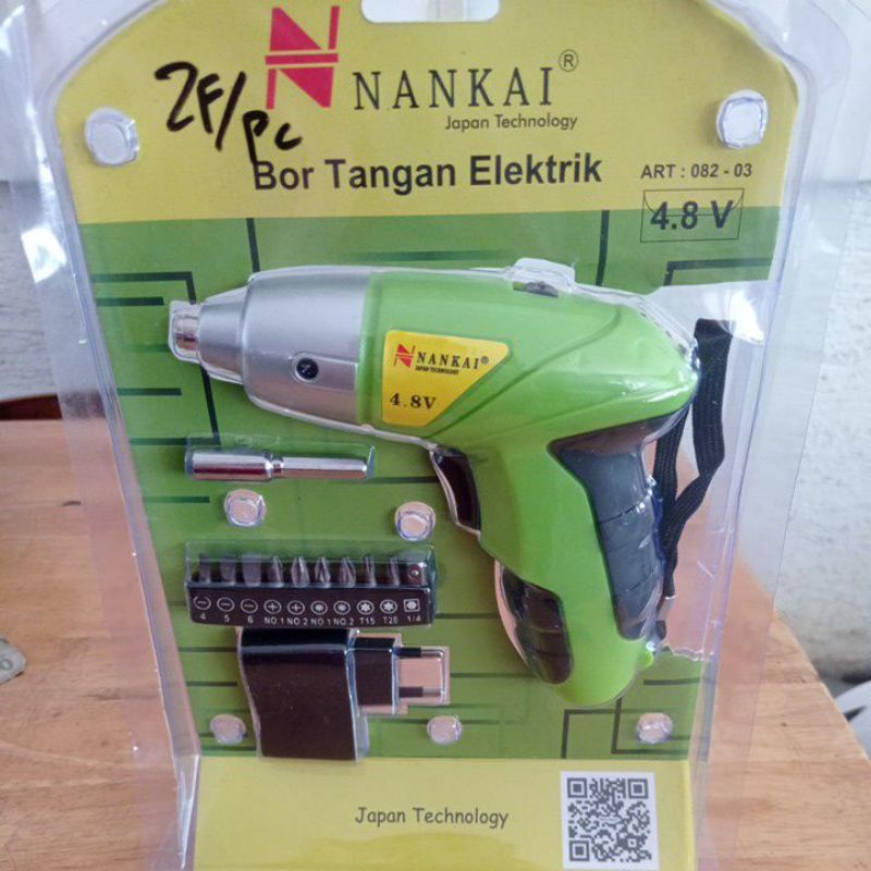 BOR TANGAN NANKAI ELETRIK -  BOR CORDLESS BOR NANKAI