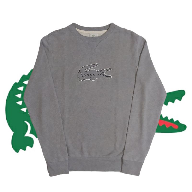 Crewneck Lacoste Grey on Grey Second ❌SOLD❌