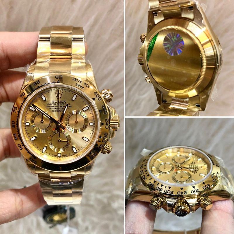 JAM TANGAN PRIA ROLEX DAYTONA FULL GOLD