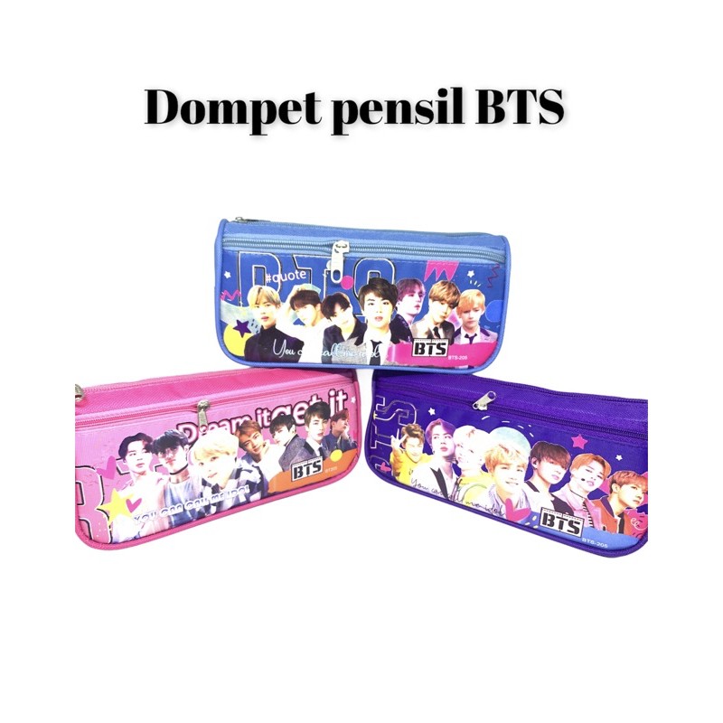 

dompet pensil resleting BTS / kotak pensil resleting BTS/ BTS / dompet pensil