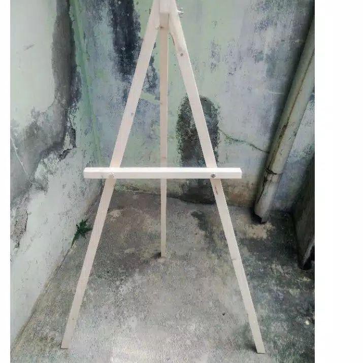 

(WX81D] Real .STANDING KAYU/tripod/kaki penyangga welcome sign papan tulis ukuran 150cmh,.,.