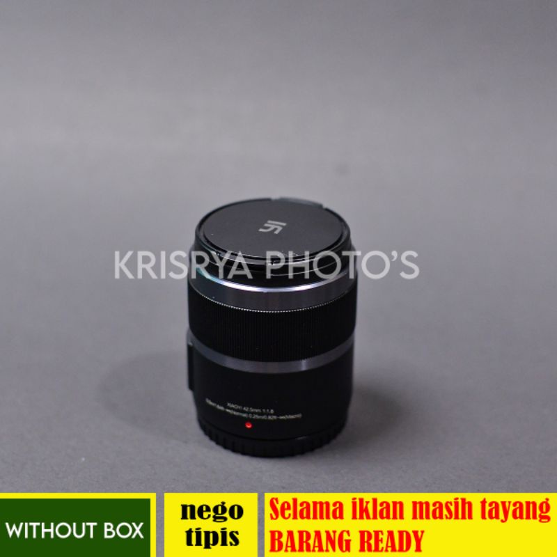 [LIKE NEW] XIAOYI 42.5mm f1.8 MACRO for Lumix, Olympus, dan M4/3 lainnya