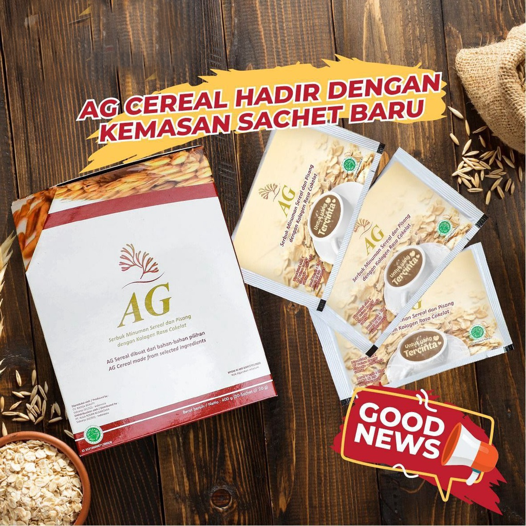 ALGA GOLD CEREAL Isi 20 Sachet Minuman Obat Herbal Penyakit Diabetes, Hipertensi, Hiperkolesterol