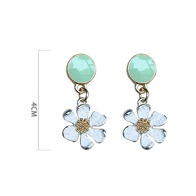 LRC Anting Tusuk Fashion Flower S925 Silver Flower Earrings F8062X