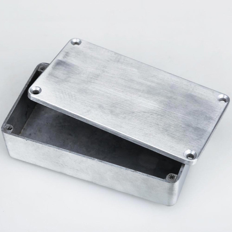 Kotak Casing Aluminium Metal Stomp untuk Pedal Efek Gitar - 1590BB - Silver