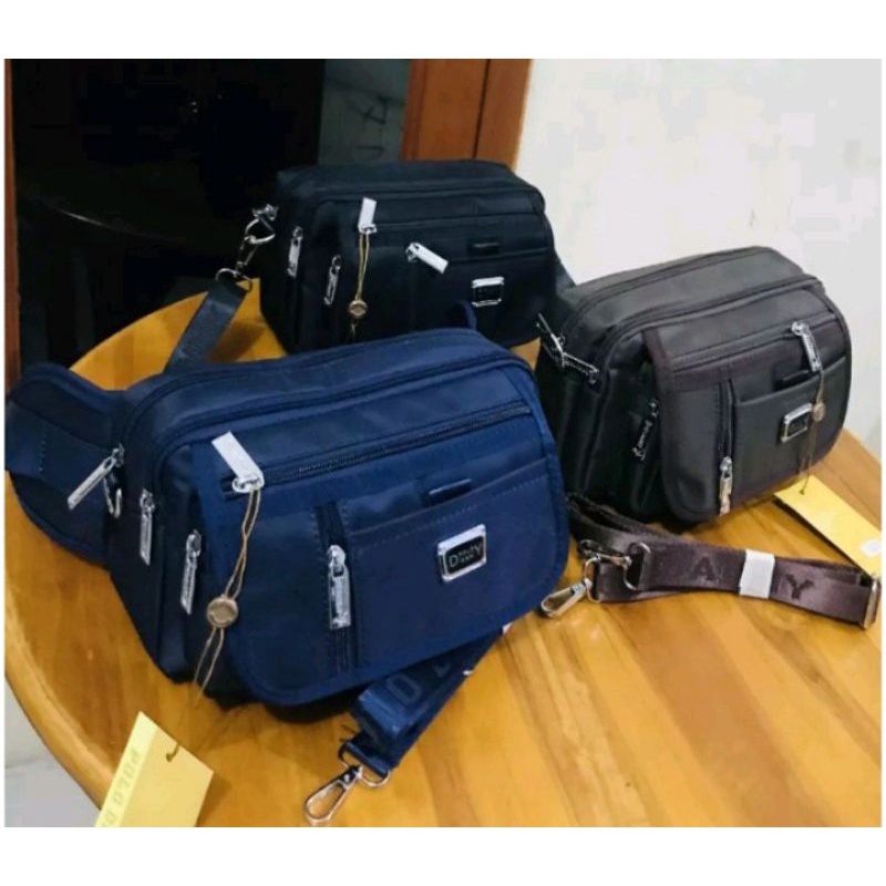 tas pinggang selempang original merek polo DANNY 2D
