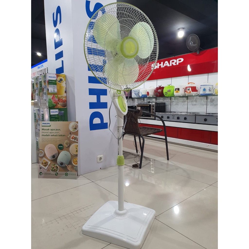 MIYAKO STAND FAN 16&quot; KAKI PETAK KAS-1627KB