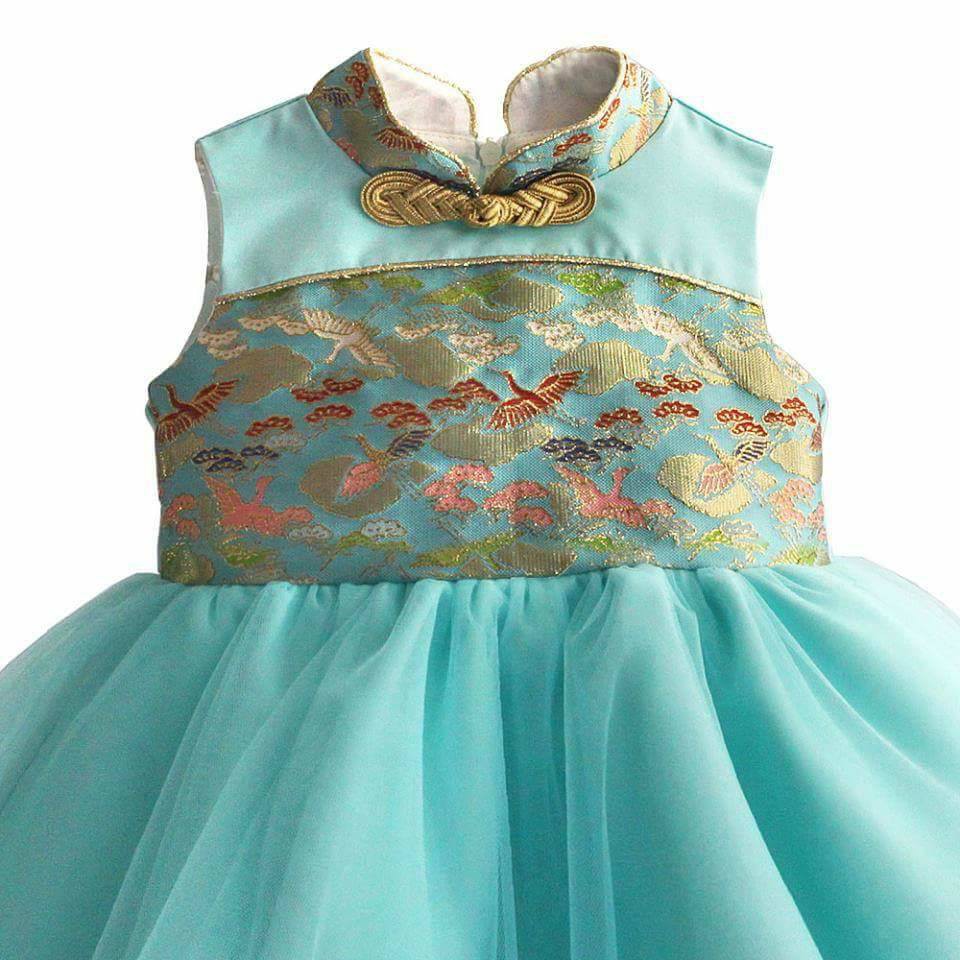 Dress Anak Cewek Premium Quality Cheongsam Tosca