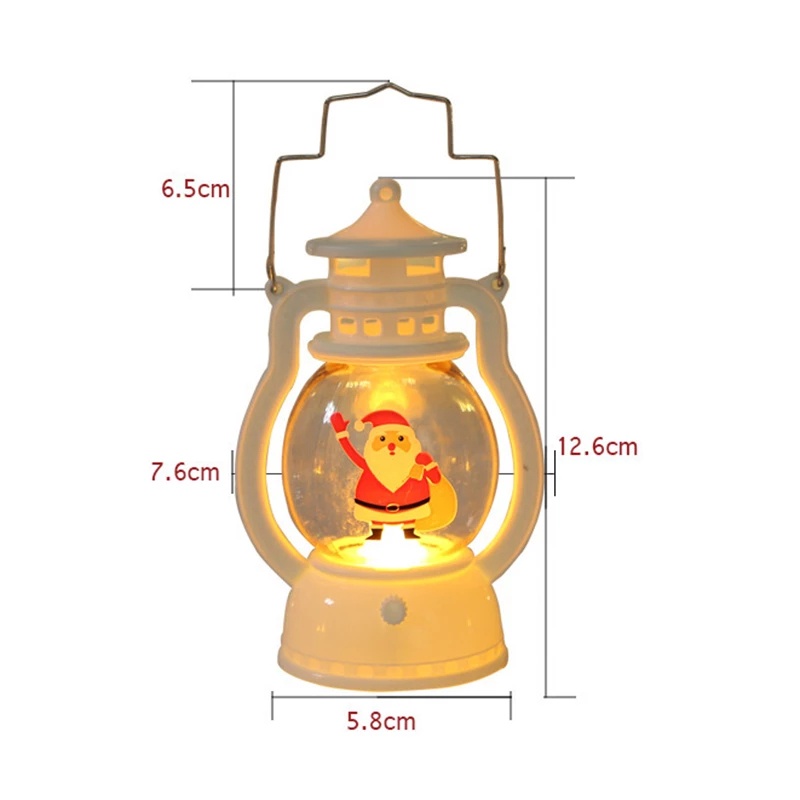 Lampu Gantung Led Portable Bentuk Santa Claus Untuk Dekorasi Natal