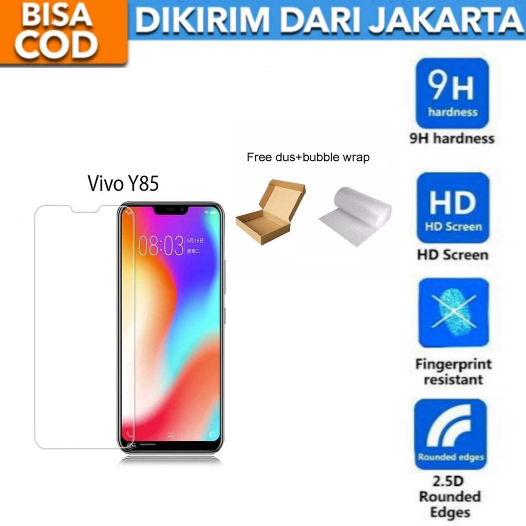 Vivo Y85 Tempered Glass Screen Protector Anti Gores