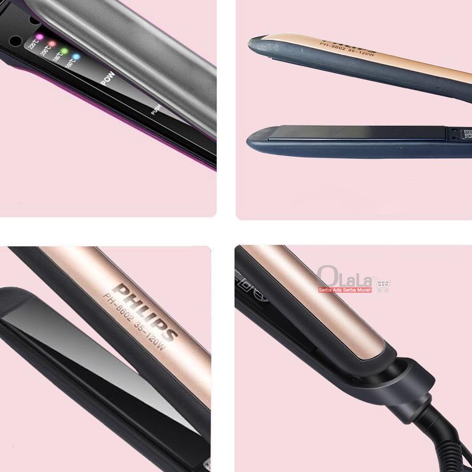 cg❅Model Baru✲➾ CATOKAN RAMBUT LURUS / CATOKAN PHLIPS 2IN1 PH-8602/TM-8602(LED) Y72