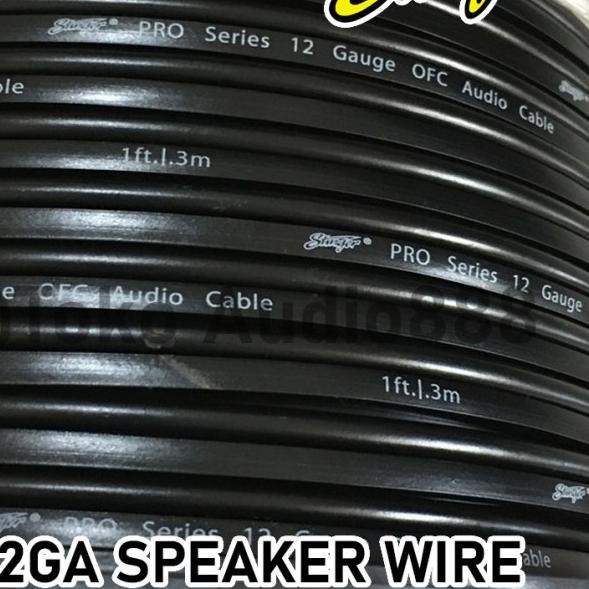 ☀ Kabel Speaker 12 AWG Stinger Pro Pure OFC Copper, Midbass & Subwoofer ❆