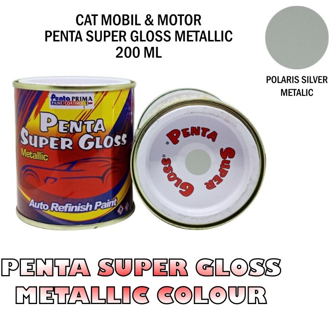 CAT PENTA POLARIS SILVER 09004 200 gram - cat mobil silver - cat motor silver - penta silver metallic