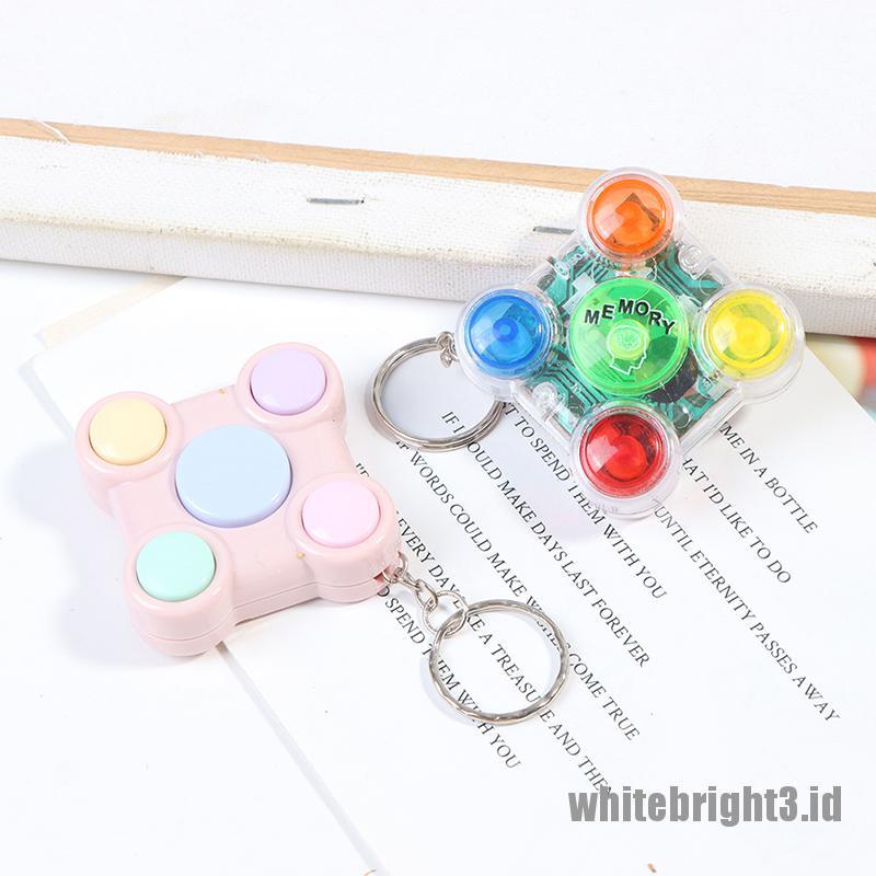 (white3) Mainan Kubus Labirin Portable Bentuk Gamepad Untuk Penghilang Stress