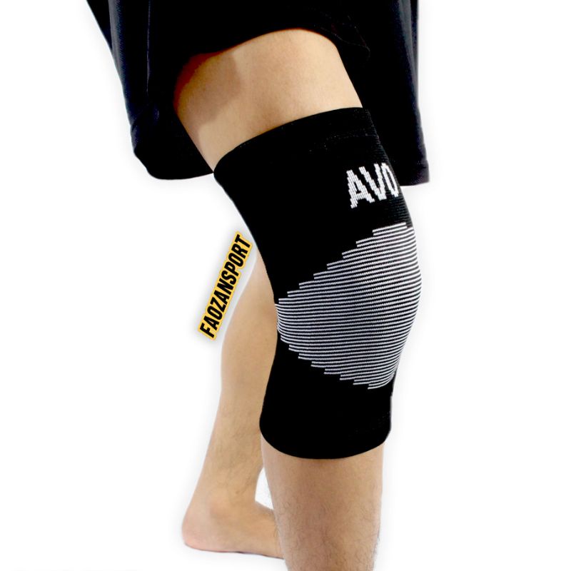 Deker lutut Knee support Avo Knee Brace Kneepad Pelindung Lutut Olahraga Futsal Volly Basket Badminton Original