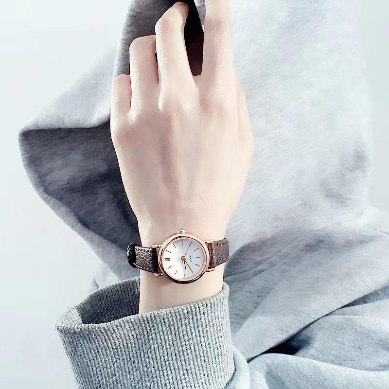 PA Jam Tangan Quartz Strap PU Analog Casual Gaya Retro Wanita Persegi Watch Korean Fashion RM026