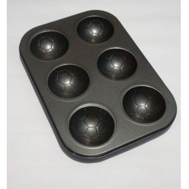 Loyang Teplon Anti lengket Cetakan Kue Puding Bola setengah lingkaran