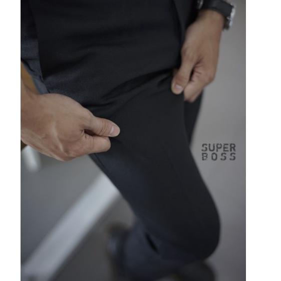 CELANA KANTOR | KERJA | FORMAL | BAHAN WOLL | PANJANG | HITAM | DASAR PRIA SLIMFIT –GRG.01Jl22ν