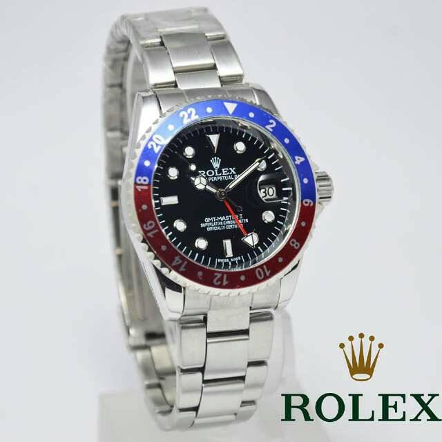 HOT TERLARIS Jam Tangan PRIA / COWOK ROLEX RANTAI GMT ROLEX GMT AUTOMATIC MATIC