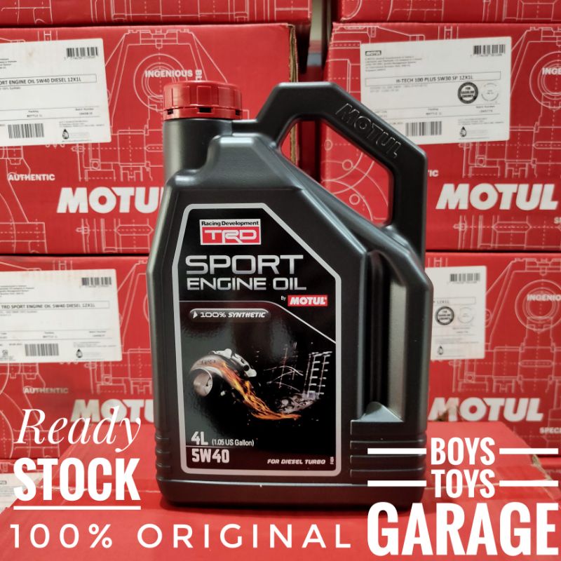 Oli MOTUL TRD Diesel 5W40 Kemasan 4 Liter 1 Galon Fortuner Innova Pajero 100% Original Motul Oil