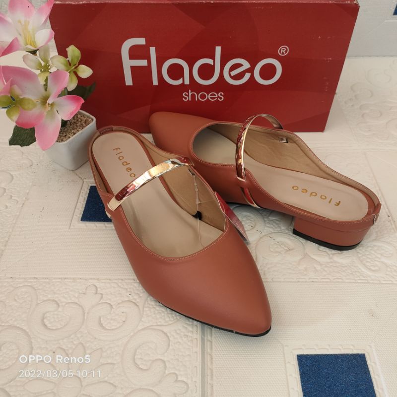 Sandal hak selop tali Fladeo murah original [COD] termurah